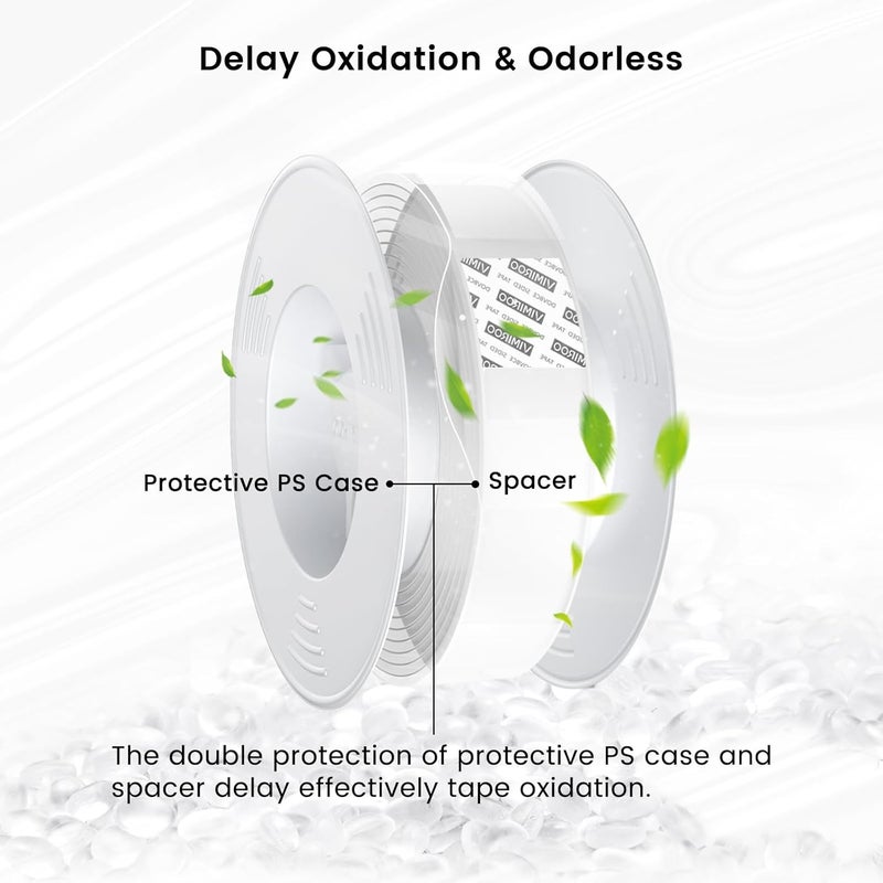 vimiroo Double Sided Tape Heavy Duty, 16.4FT Nano Tape Extra Large Clear Mounting Tape, Removable Traceless Two Sided Adhesive Tape, Strong Grip Picture Hanging Strips Adhesive Poster Carpet Tape - Image 5